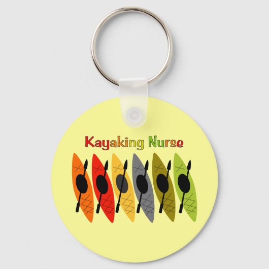 Kayaking Nurse T - Shirt und Geschenke Schlüsselanhänger (Vorderseite)