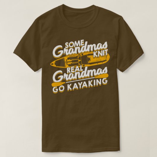Kayaking Oma Kayaker Großmuttergeschenk T-Shirt (Design vorne)