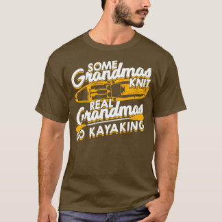 Kayaking Oma Kayaker Großmuttergeschenk T-Shirt