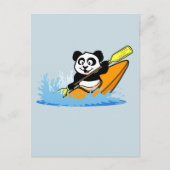 Kayaking Panda Postkarte (Vorderseite)