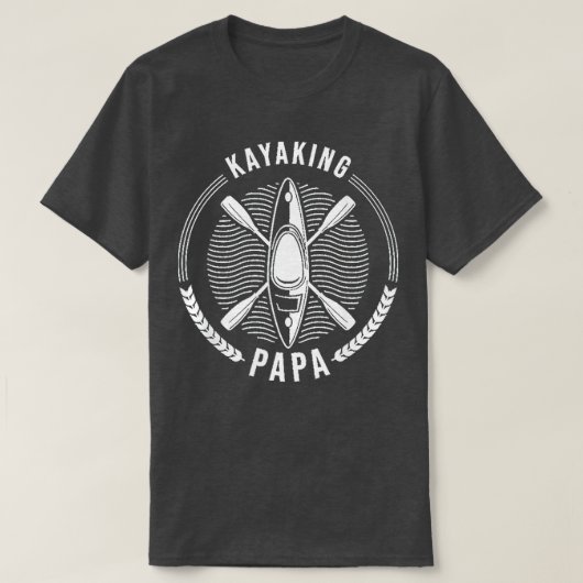 Kayaking Papa Vatertag T-Shirt (Design vorne)