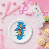 Kayaking Pappteller (Party)