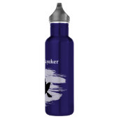 Kayaking - silhouette of kayaker - Personalize Edelstahlflasche (Rechts)