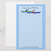 Kayaking Stationery Briefpapier (Vorne/Hinten)