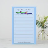 Kayaking Stationery Briefpapier (Stehend Vorderseite)
