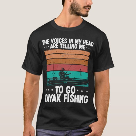 Kayaking Stimmen in meinem Kopf, die mir sagen, ic T-Shirt (Vorderseite)