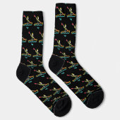 Kayaking-Strichmännchen Socken (Rechts)