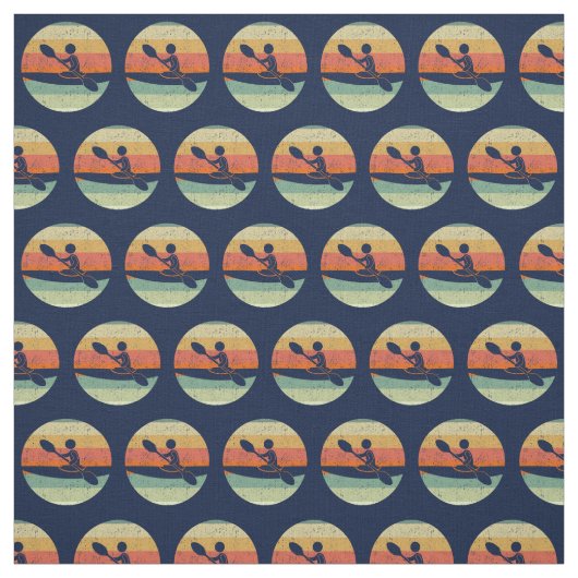 Kayaking Sunset Stoff (Muster)