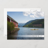 Kayaking the Hardangerfjord in Norwegen Postkarte (Vorne/Hinten)