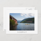 Kayaking the Hardangerfjord in Norwegen Postkarte (Vorne/Hinten)