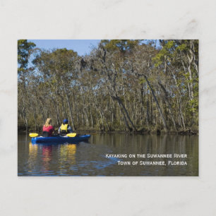 Kayaking the Suwannee River Postcard Postkarte
