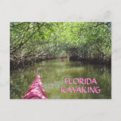 Kayaking Through the Mangroves Florida Adventure Postkarte (Vorderseite)