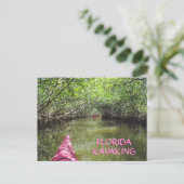 Kayaking Through the Mangroves Florida Adventure Postkarte (Stehend Vorderseite)