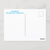 Kayaking Through the Mangroves Florida Adventure Postkarte (Rückseite)