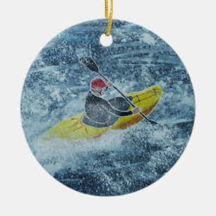 Kayaking Verzierung Keramik Ornament