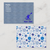 Kayaking Visitenkarte (Vorne/Hinten)