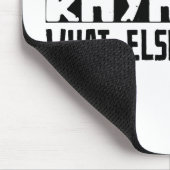 Kayaking, was sonst dort ist? mousepad (Ecke)