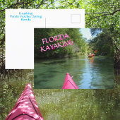 Kayaking Weeki Wachee Spring Florida Adventure Postkarte