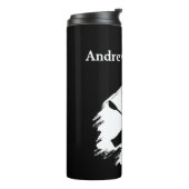 Kayaking - with Kayaker silhouette - Personalize Thermosbecher (Nach links gedreht)