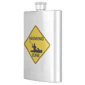 Kayaking Zone Road Sign Flachmann (Links)