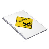 Kayaking Zone Road Sign Notizblock (Rechte Seite)