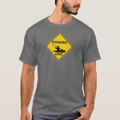 Kayaking Zone Road Sign T-Shirt (Vorderseite)