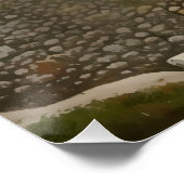 Kayakoy Historische griechische Häuser Abstrakt Poster (Ecke)