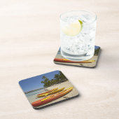 Kayaks am Strand, Plantation Island Resort Untersetzer (Rechte Seite)