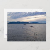 KAYAKS AUF BELLINGHAM BAY POSTKARTE (Vorne/Hinten)