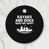 Kayaks Dogs Geschenkanhänger (Vorderseite)