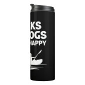 Kayaks Dogs Thermosbecher (Nach rechts gedreht)