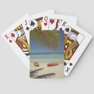 Kayaks on the beach, Plantation Island Resort Spielkarten