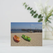 Kayaks Postcard Postkarte (Stehend Vorderseite)