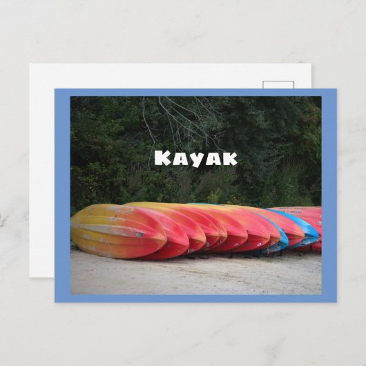 Kayaks Postcard Postkarte (Vorne/Hinten)