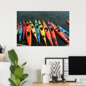 Kayaks-Poster Poster (Heimbüro)