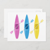 Kayaks Postkarte (Vorne/Hinten)