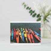 Kayaks! Postkarte (Stehend Vorderseite)