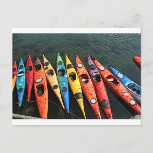 Kayaks! Postkarte (Vorderseite)