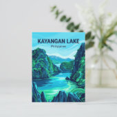 Kayangan-See Philippinen Postkarte (Stehend Vorderseite)