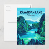 Kayangan-See Philippinen Postkarte (Vorne/Hinten)