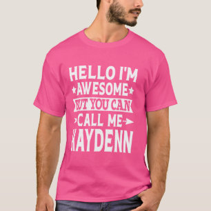 Kaydenn Lustiger Vorname Hallo Ich bin Großartig N T-Shirt