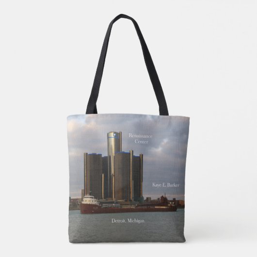 Kaye E. Barker & Ren Cen Detroit auf der ganzen Ta Tasche (Rückseite)
