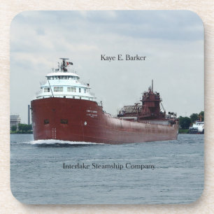 Kaye E. Barker Set von 6 harten Untersetzer aus Ku