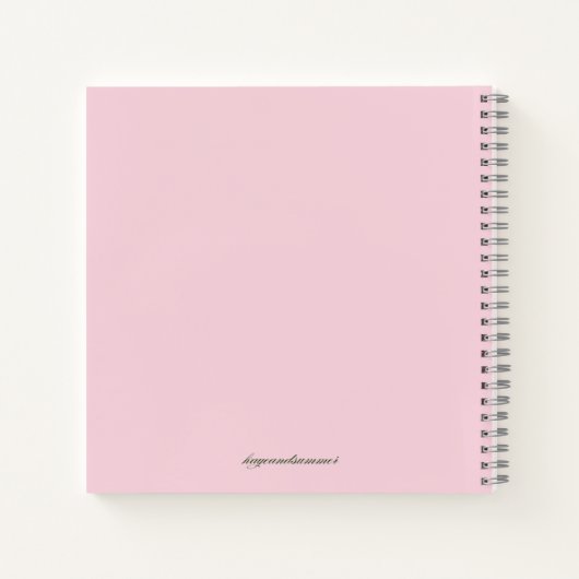 Kaye und Summer Bucket List Notebook Notizblock (Rückseite)