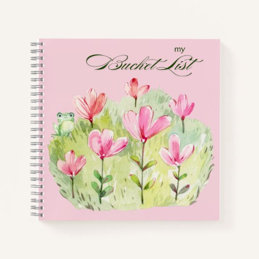 Kaye und Summer Bucket List Notebook Notizblock (Vorderseite)