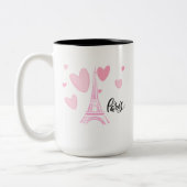 Kaye und Summer Paris Zweifarbige Tasse (Links)