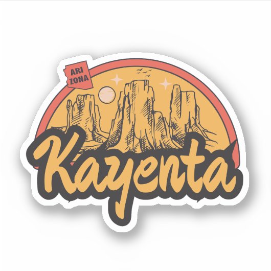 Kayenta, Arizona-Aufkleber Aufkleber (Vorderseite)