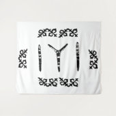 Kayi-Stamm - IYI-Flagge Wandteppich (Vorderseite (Horizontal))