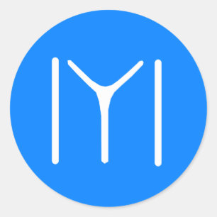 Kayi Stamm Oghuz Runder Aufkleber