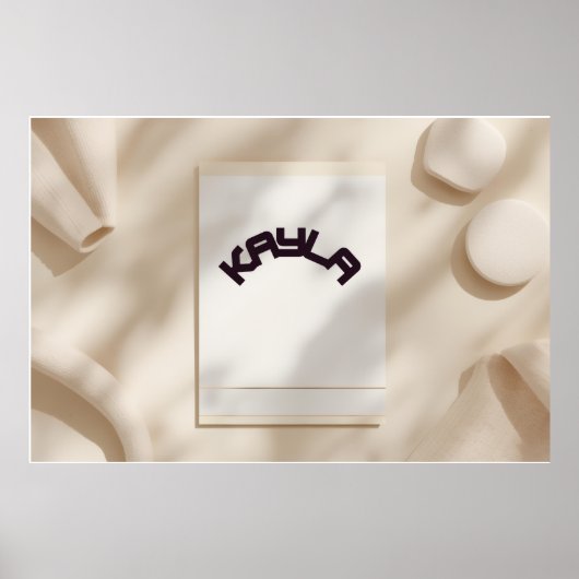 Kayla Aesthetic Minimalist Name Poster – Personal (Vorne)